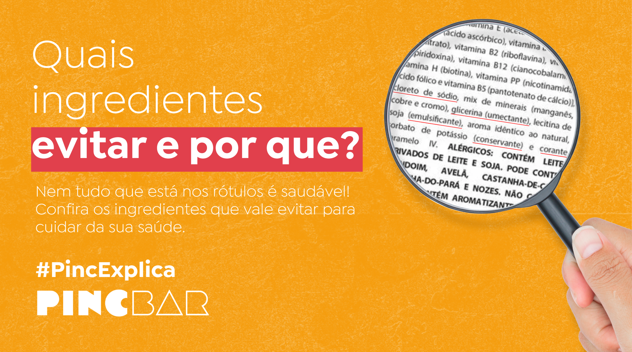 Quais Ingredientes evitar e por que?