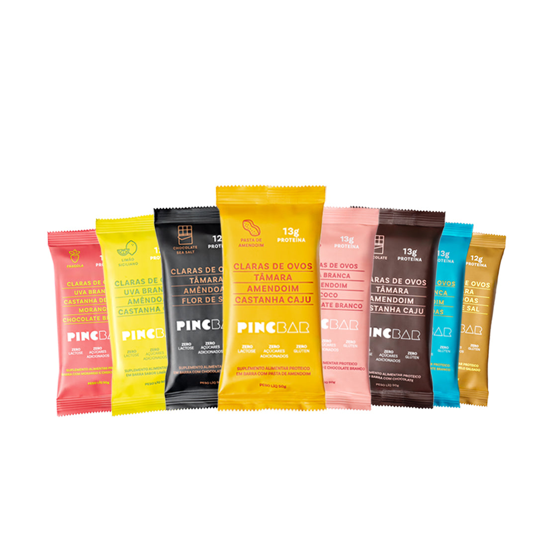 KIT DEGUSTAÇÃO PINC BAR - 8 UNIDADES